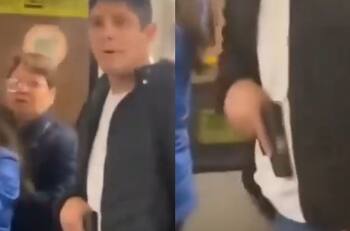 VIDEO | Hombre armado realizó amenazas dentro del Metro de Santiago
