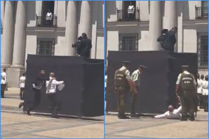 Detienen a persona con maletín en funeral de Estado.