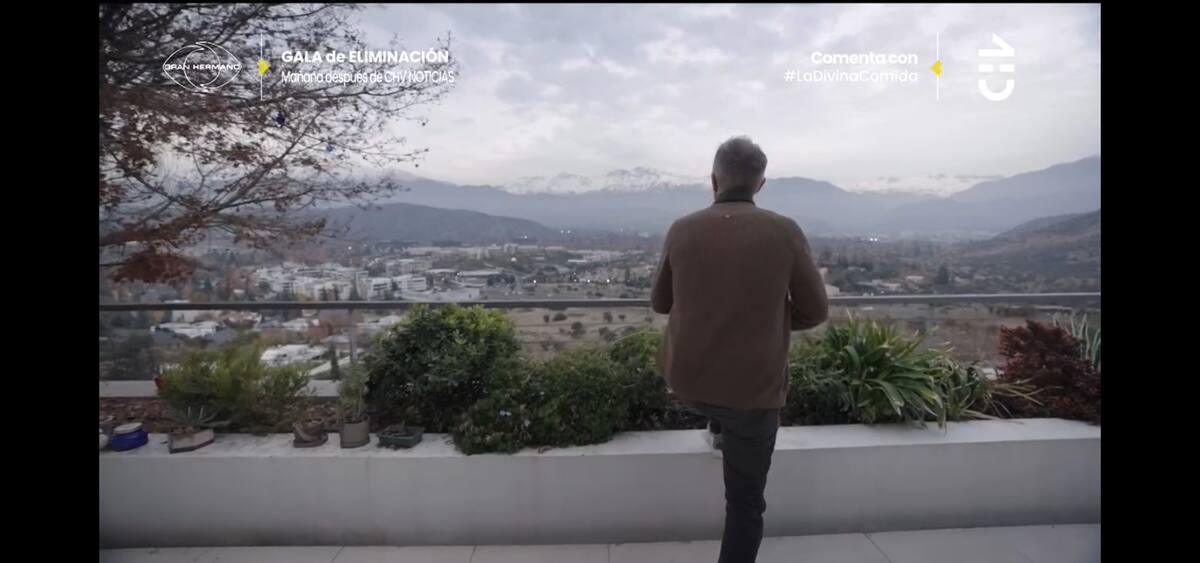 La impresionante vista de su casa.
