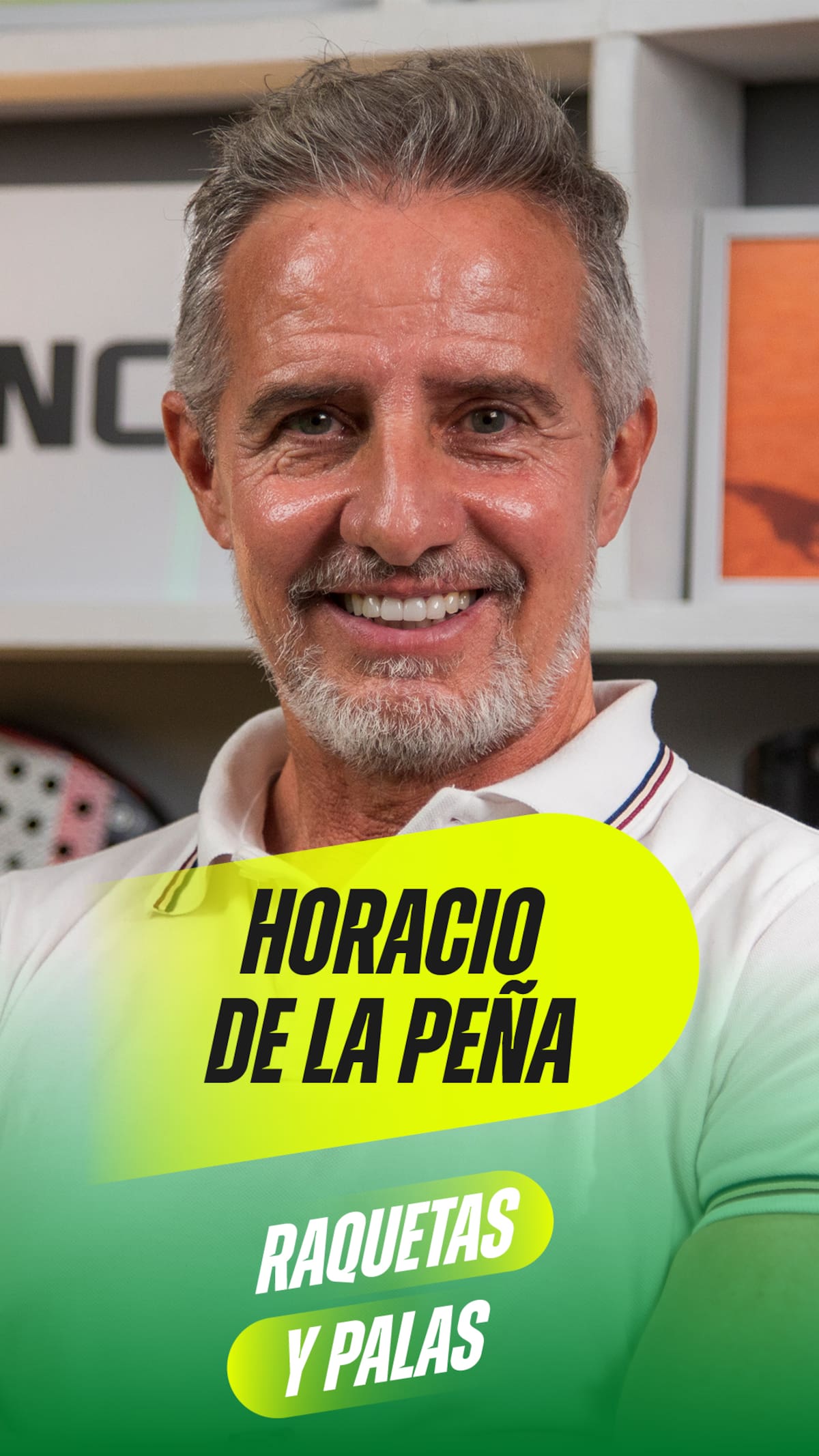 Horacio de la Peña en Raquetas y Palas