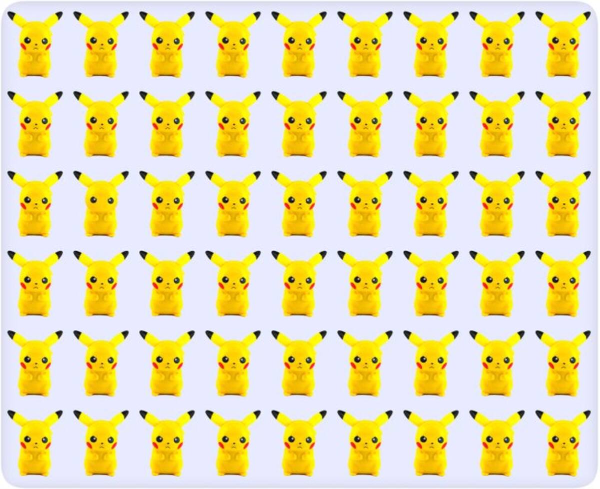 ¿Puedes identificar qué Pikachu es diferente del resto que aparece en la imagen? - Brightside.me