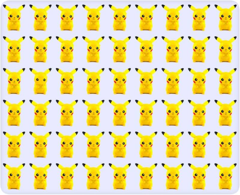 ¿Puedes identificar qué Pikachu es diferente del resto que aparece en la imagen? - Brightside.me