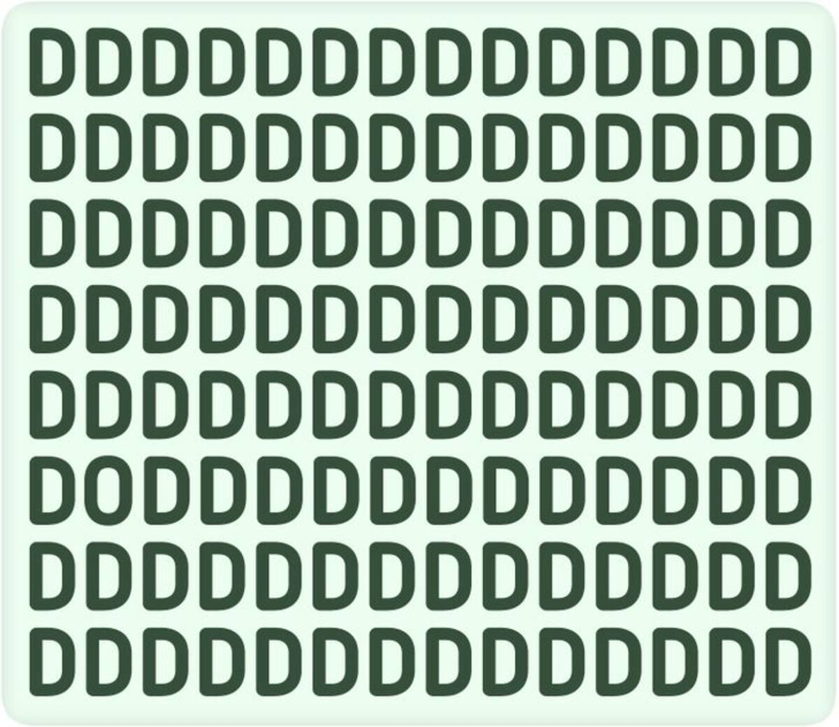 ¿Eres capaz de encontrar la letra diferente en menos de 10 segundos? - brightside.me???