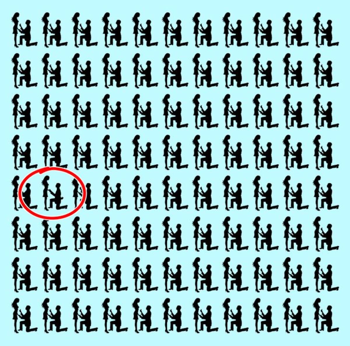 Resultado Test: ¿Puedes diferenciar la pareja distinta en la imagen? - brightside.me