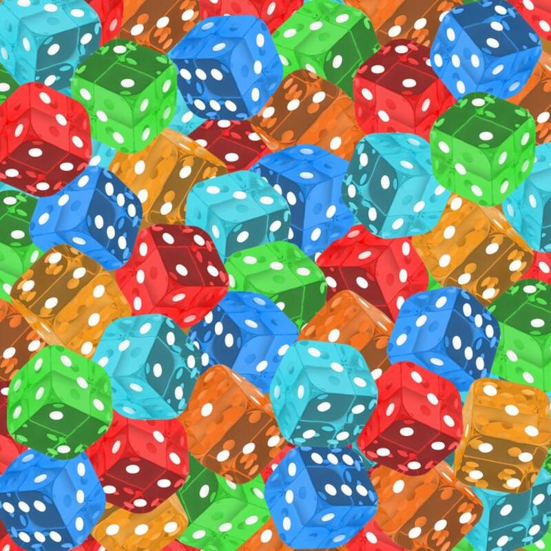 Test Visual: ¿Puedes encontrar el dado que marque el numero 5 en menos de 10 segundos?. Crédito: Genial Guru