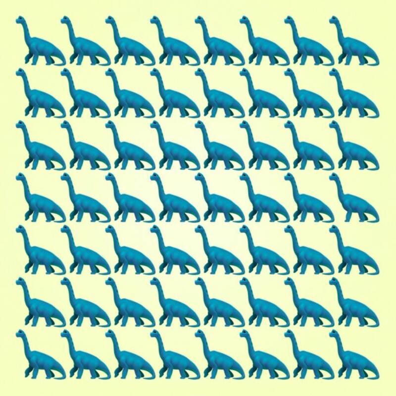 Test visual: ¿Puedes encontrar el dinosaurio diferente? - genial.guru