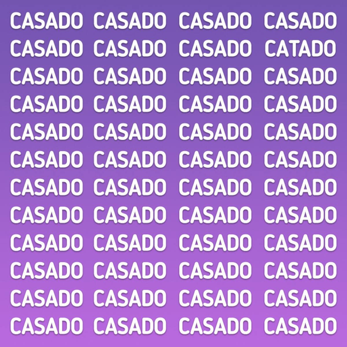 En esta imagen hay una palabra que no dice "CASADO" ¿La encontrarás en 15 segundos? - Genial.Guru