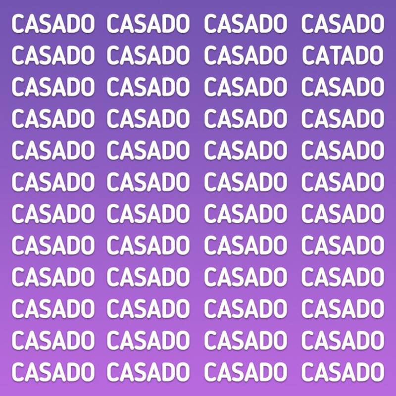 En esta imagen hay una palabra que no dice "CASADO" ¿La encontrarás en 15 segundos? - Genial.Guru