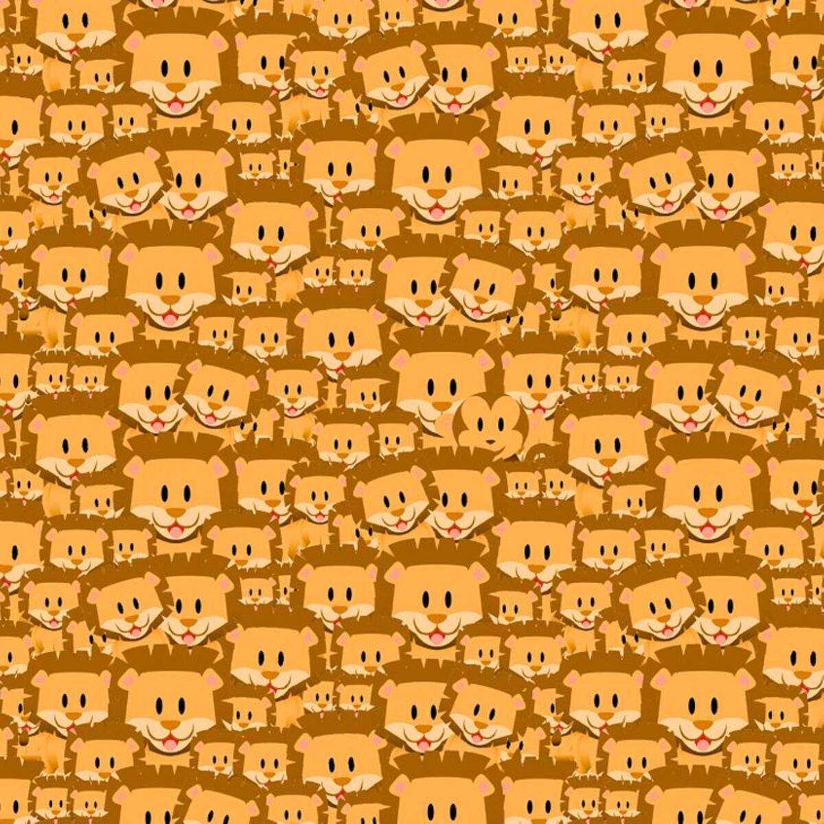 ¿Puedes encontrar el mono escondido en entre los leones? - genial.guru