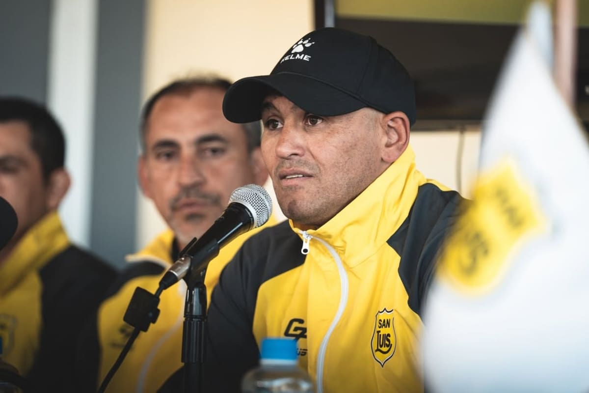 El técnico de San Luis. Foto: San Luis.