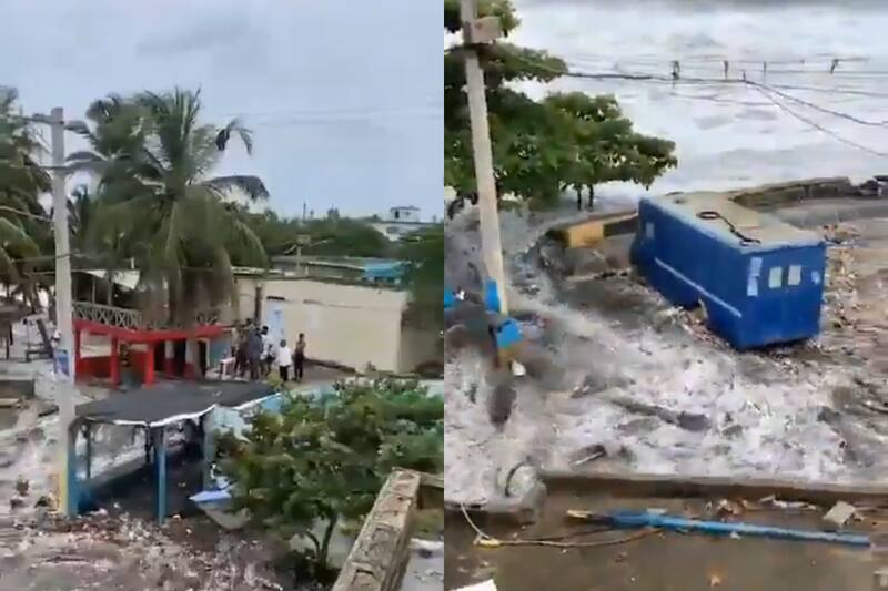 Este afectó el sector costero de Santo Domingo.