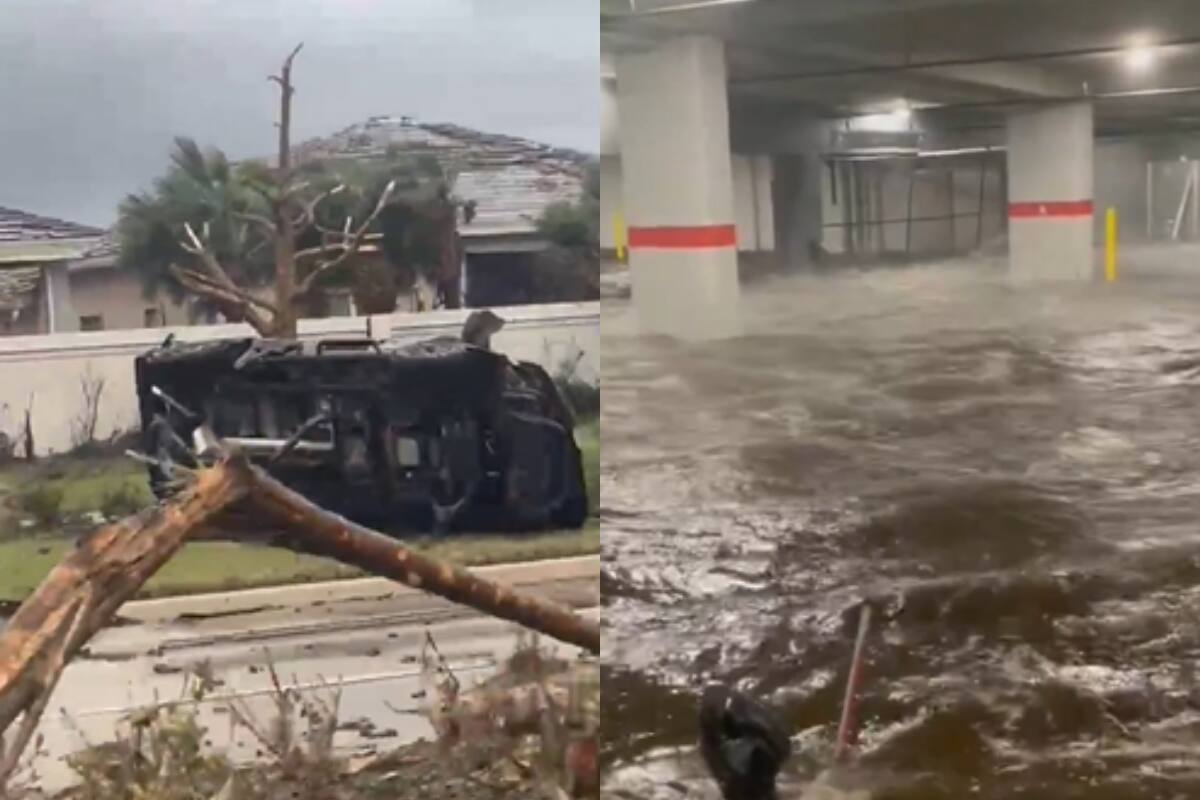 Revisa los registros de cómo a azotado el huracán al estado de Florida.