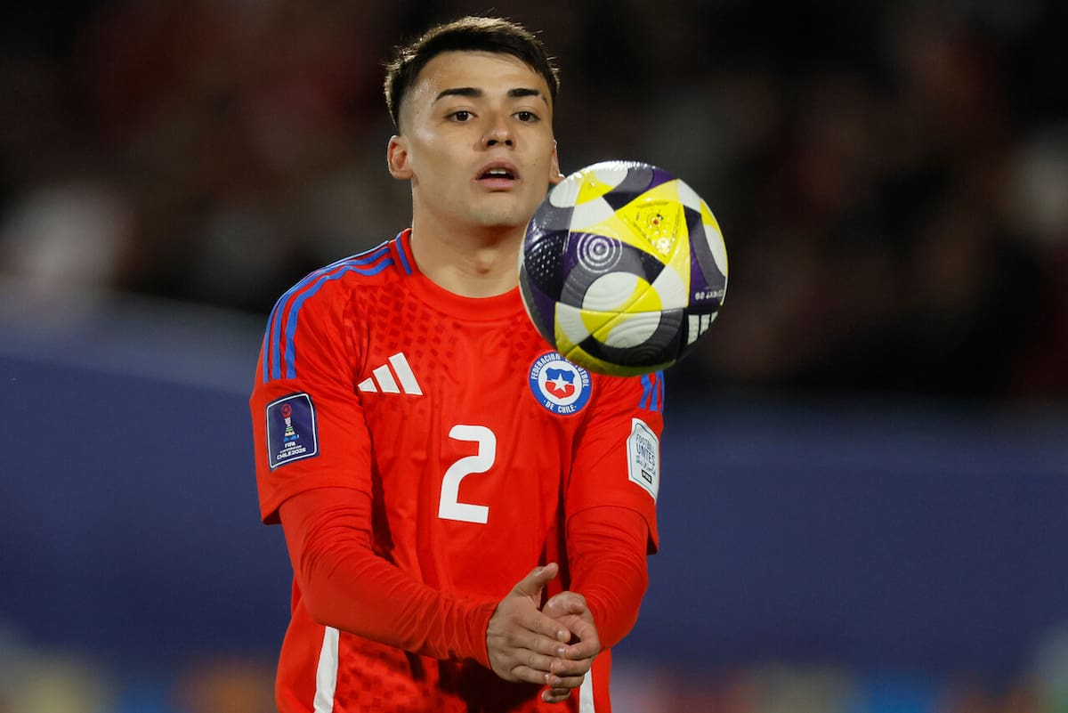 Ian Garguez, jugador de La Roja Sub 20. Foto: Agencia Aton.