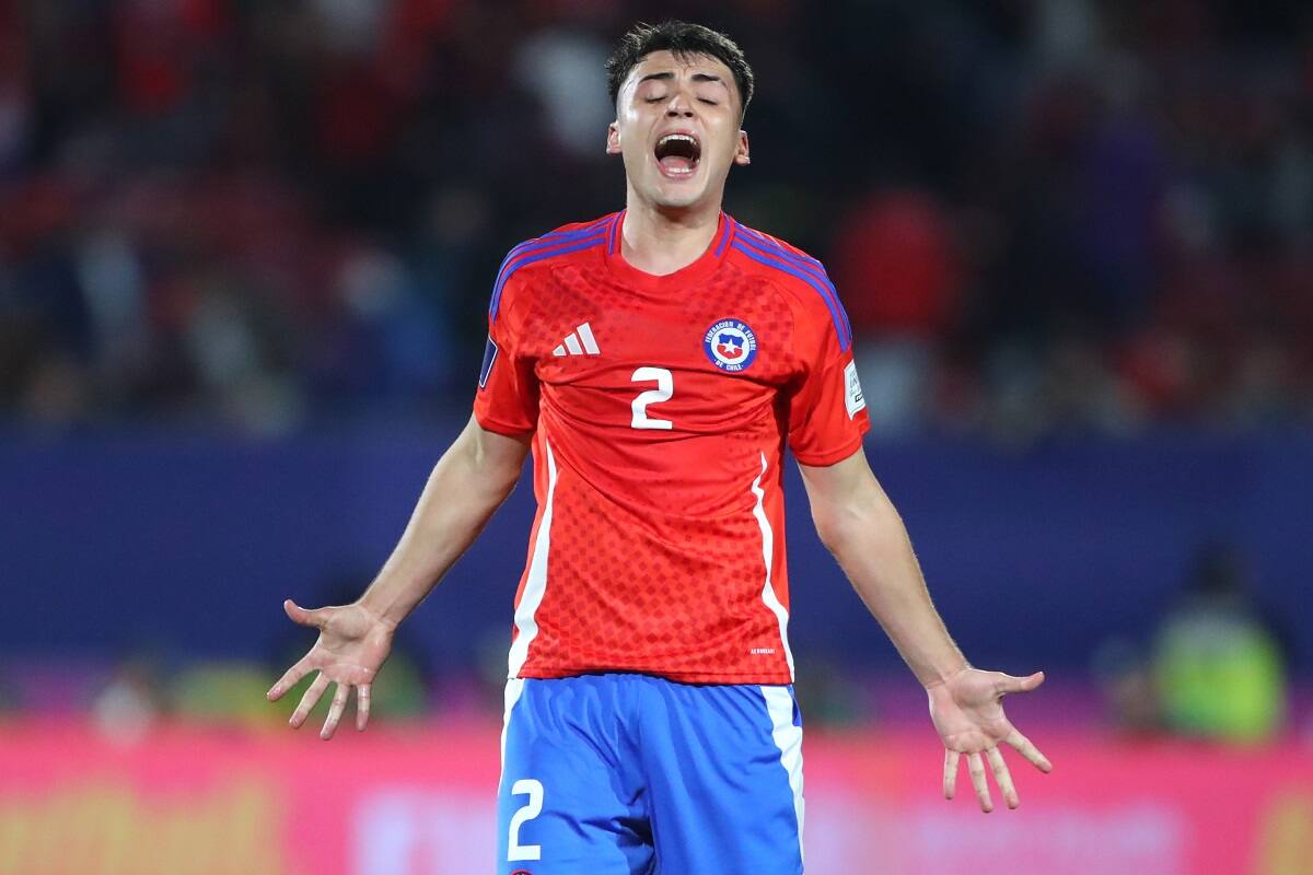 , jugador de Chile Sub 20 en la derrota ante Japón en el Mundial. Agencia Aton