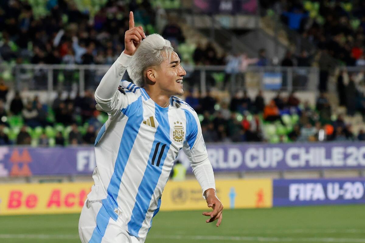 , figura de Argentina en el Mundial Sub 20. Agencia Aton