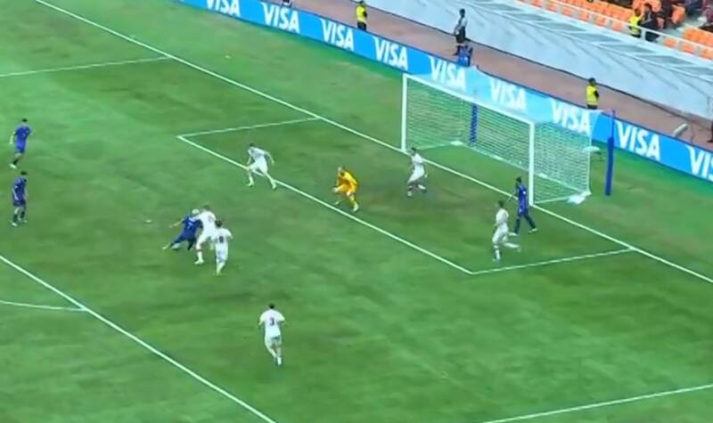 anotando por Argentina ante Polonia en el Mundial sub-17.