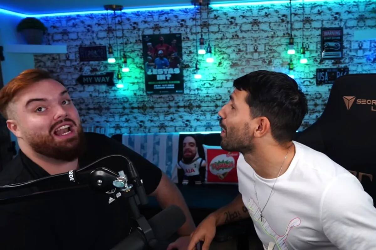 Ibai Llanos junto a Sergio Agüero analizaron goles de Messi y Cristiano, con clara predilección por lo hecho por el argentino.