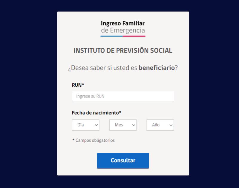 ¿Tienes montos pendientes? Créditos: Ministerio de Desarrollo Social y Familia