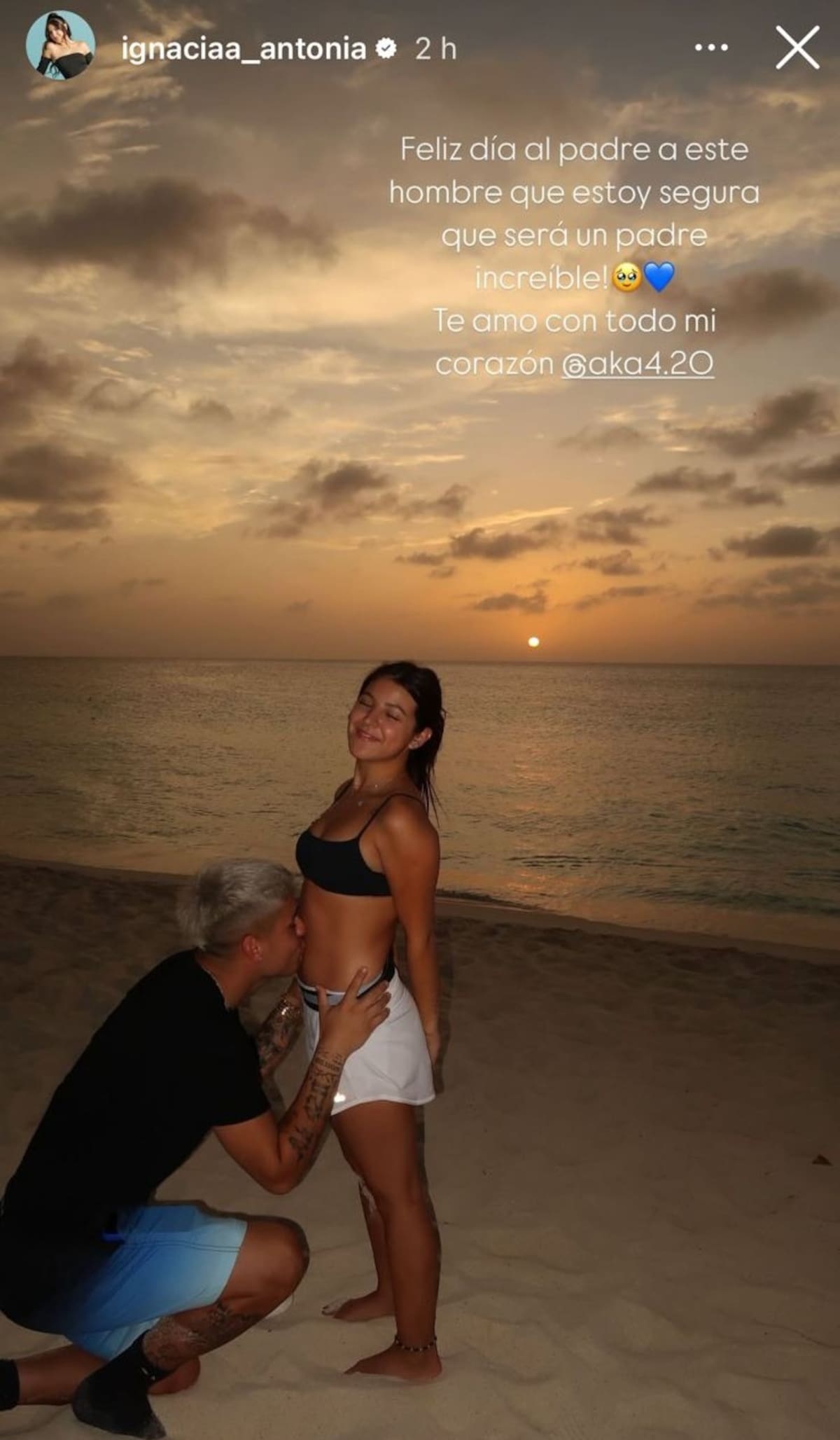 La influencer compartió una tierna historia en Instagram.