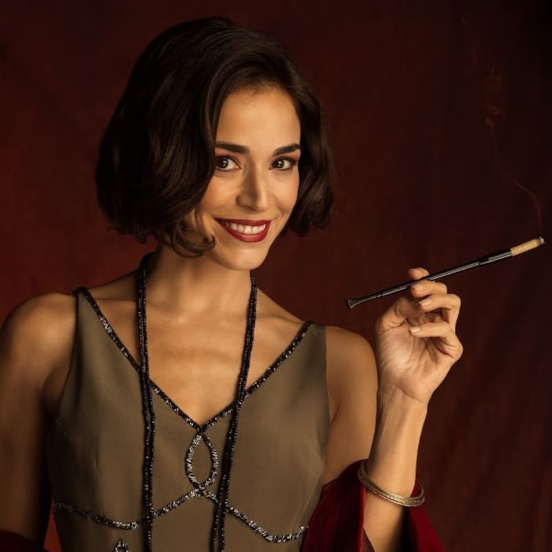 Ignacia Baeza es Mercedes. Créditos: Mega