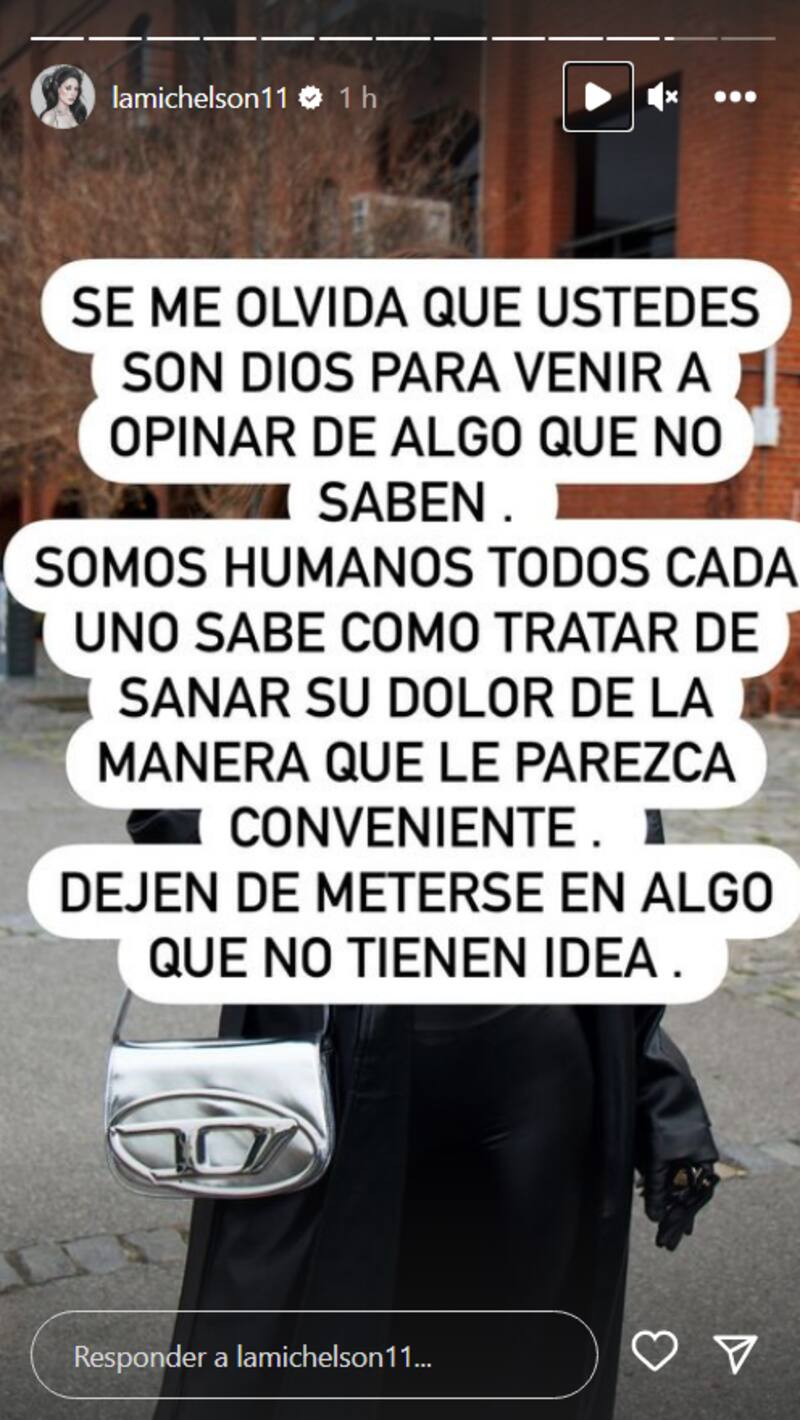 Ignacia Michelson se descarga por redes sociales