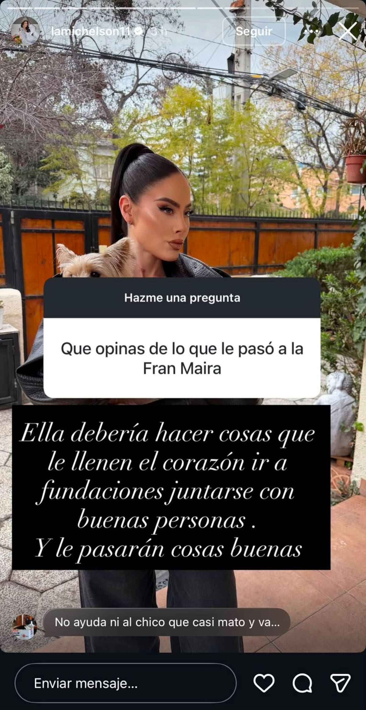 Se refirió a situación actual de la cantante.
Foto: Instagram