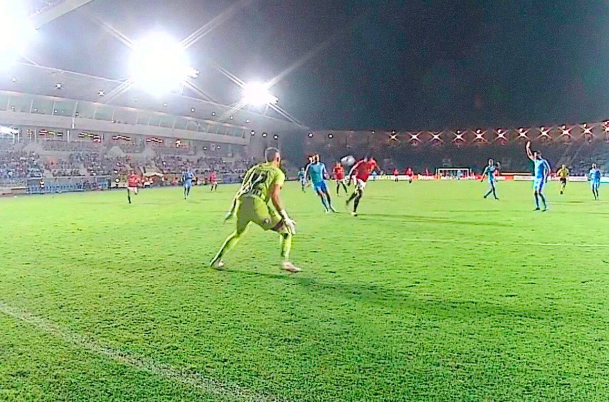 Ignacio Jeraldino abrió la cuenta para Unión Española en el duelo de colistas ante Deportes Iquique