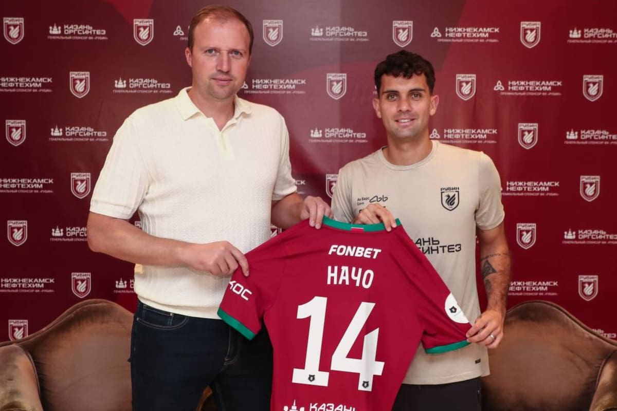 El mediocampista chileno firmó un contrato con Rubin Kazan hasta mediados del 2029. Foto: Rubin Kazan.