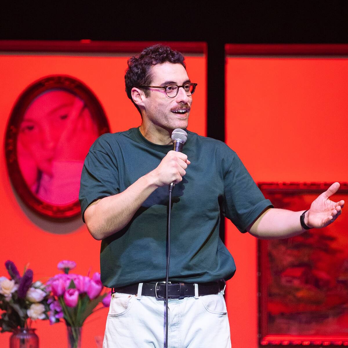 El comediante se presentó en el teatro Caupolicán.