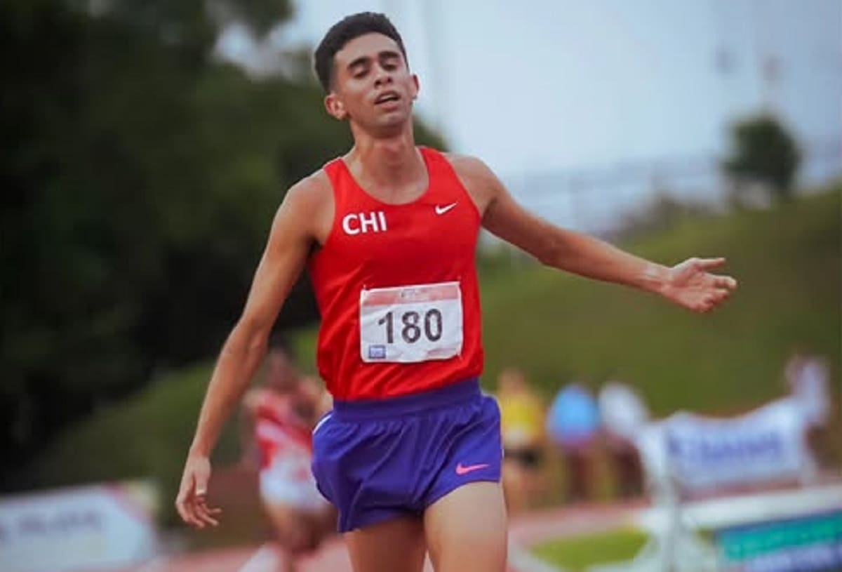 Ignacio Velásquez, oro en 10 mil metros del Sudamericano de Atletismo. Foto: Atletismo Sudamericano