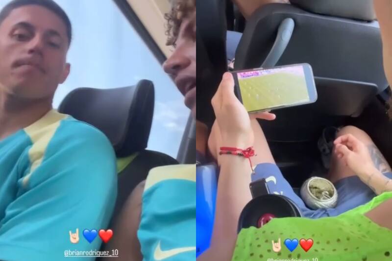 El central de La Roja le prometió una camiseta a Brian Rodríguez, seleccionado uruguayo.