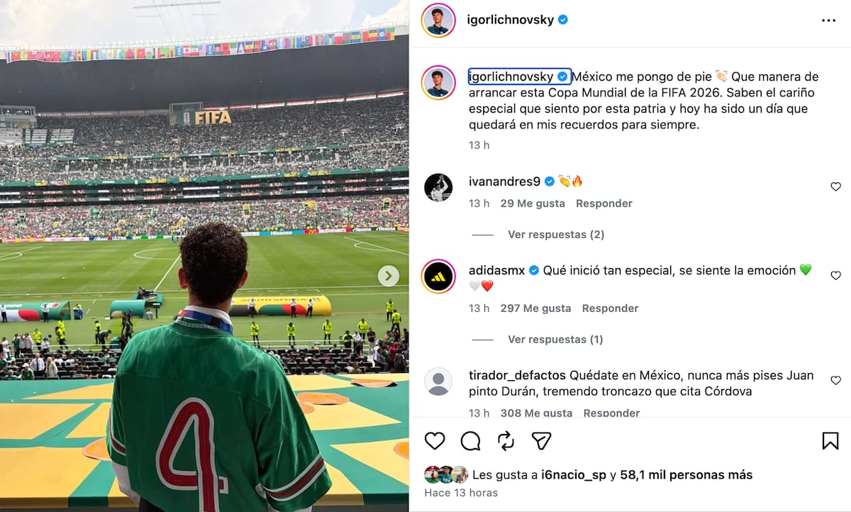 Los comentarios en la publicación del zaguero chileno.