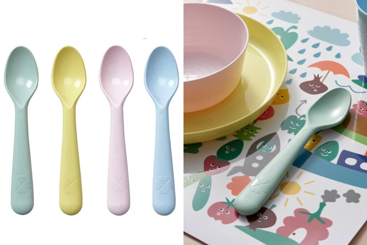 Conjunto de cucharas coloridas perfectas para los más pequeños del hogar.