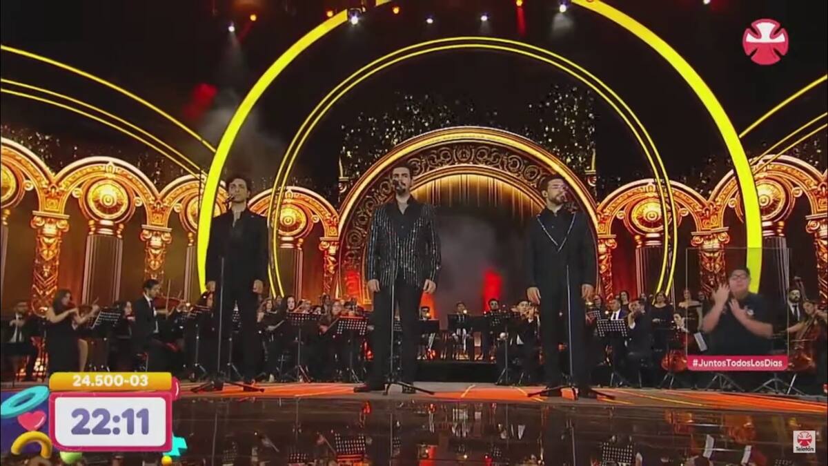 VIDEO: A lo Andrea Bocelli: Revisa la presentación de “Il Volo” en el cierre de la Teletón 2024