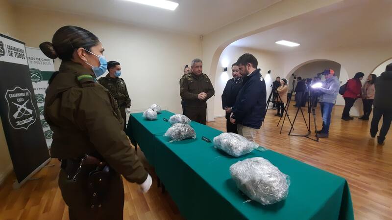Incautación de Marihuana Ruta 5 Sur por OS7 de Carabineros | Foto: Comunicaciones de Carabineros de Chile
