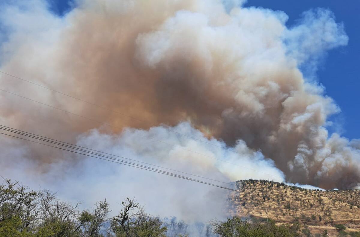 VIDEO | Incendios en Curacaví y San Bernardo cubren de humo la RM: Senapred declaró Alerta Roja