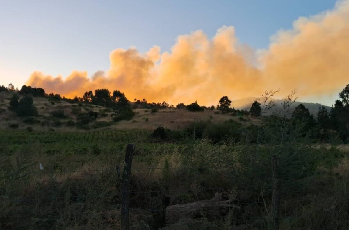 VIDEO | Declaran alerta roja por incendio en Lampa: hay peligro de propagación a viviendas