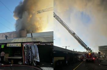 VIDEO | Incendio en cercanías de La Vega Central provoca cortes de tránsito en Recoleta