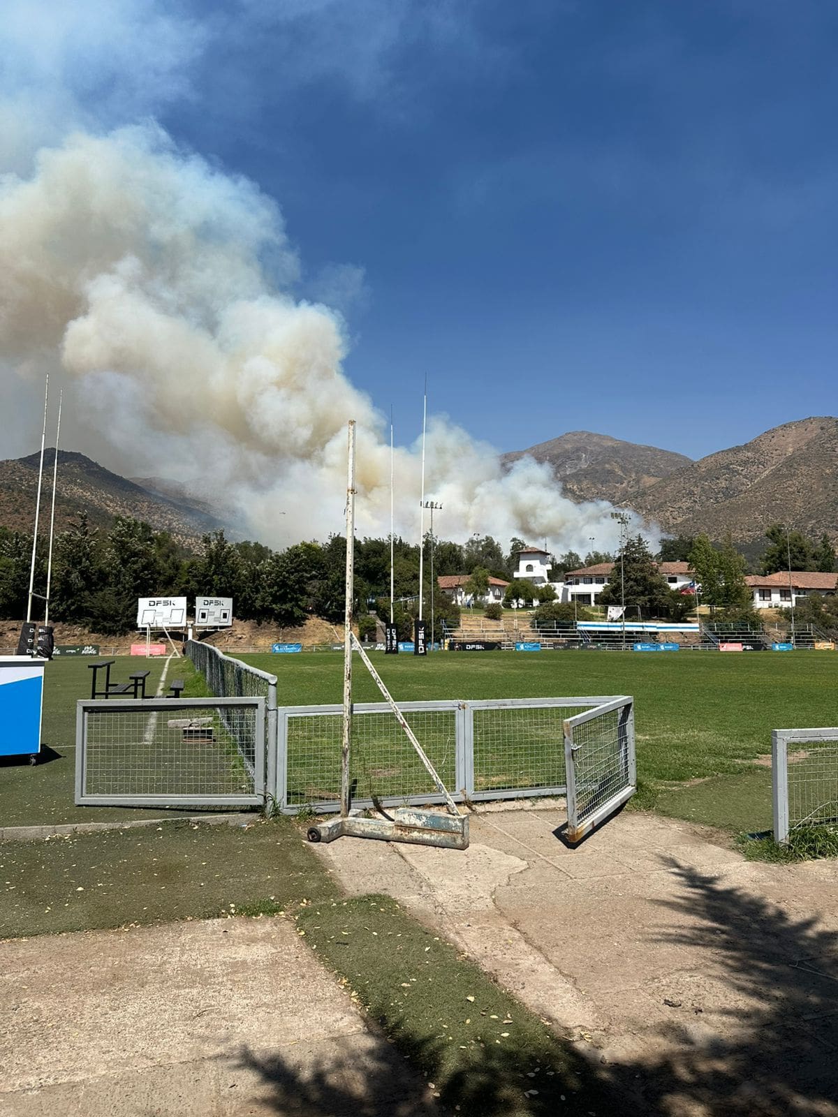Humadera en las cercanías del Claro Arena. Foto: En Cancha.