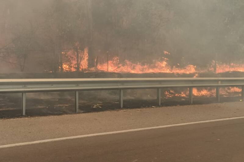 Son 8 los sectores con alerta de evacuación.