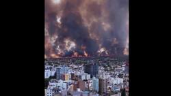 El aterrador video de incendio en Villa Carlos Paz que todos comentaron en Argentina