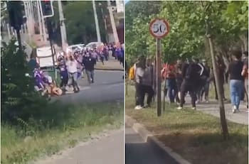 VIDEO | Imágenes sensibles: partido del fútbol chileno protagoniza serios enfrentamientos entre barristas rivales