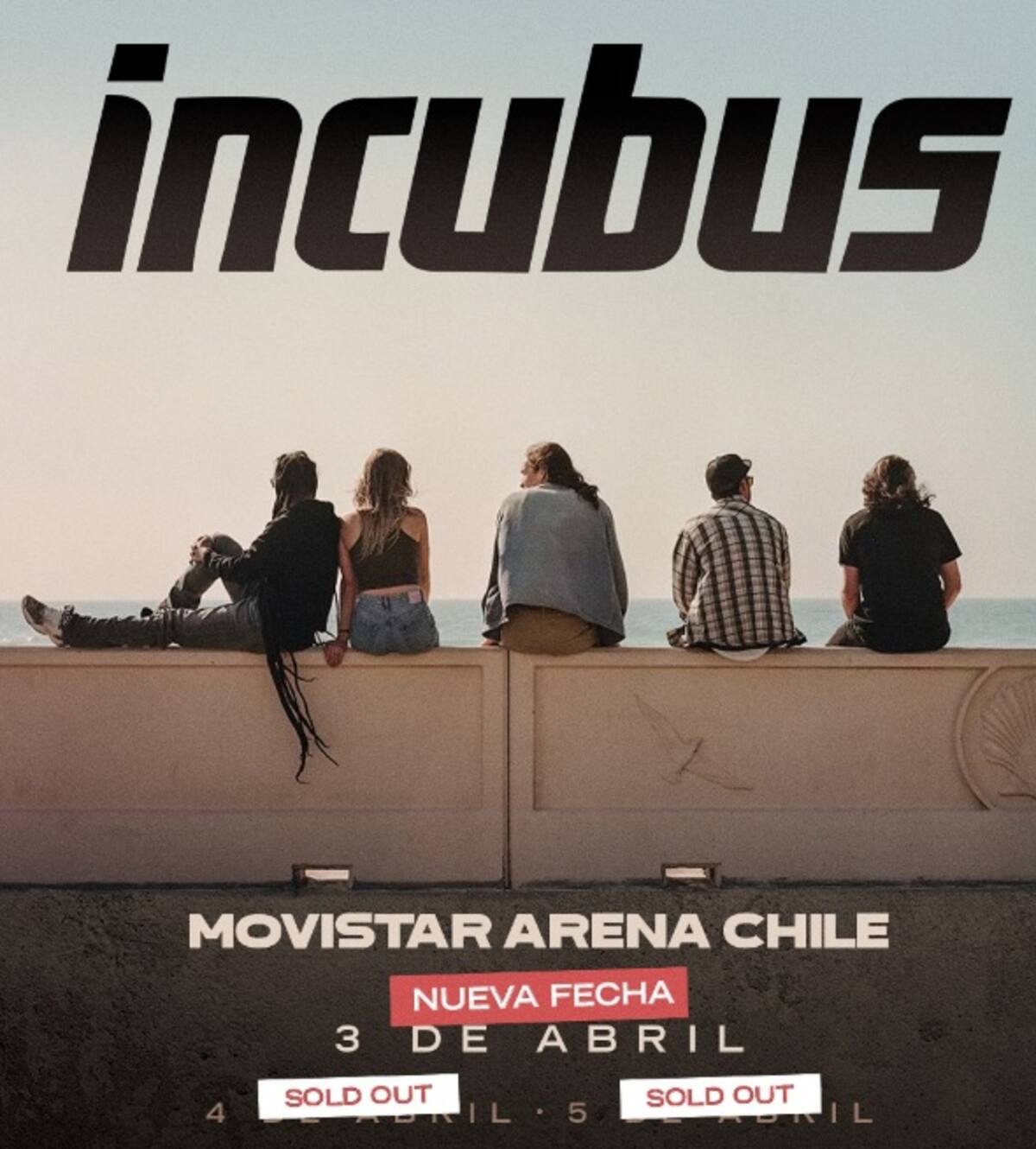 El grupo de rock sumó nueva fecha en Chile. Créditos: Instagram