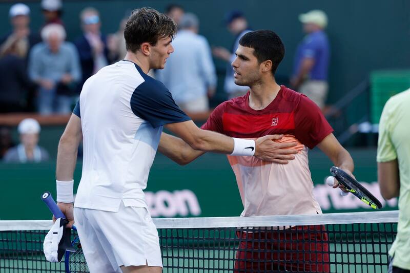Jack Draper eliminó a Carlos Alcaraz en semifinales. EFE