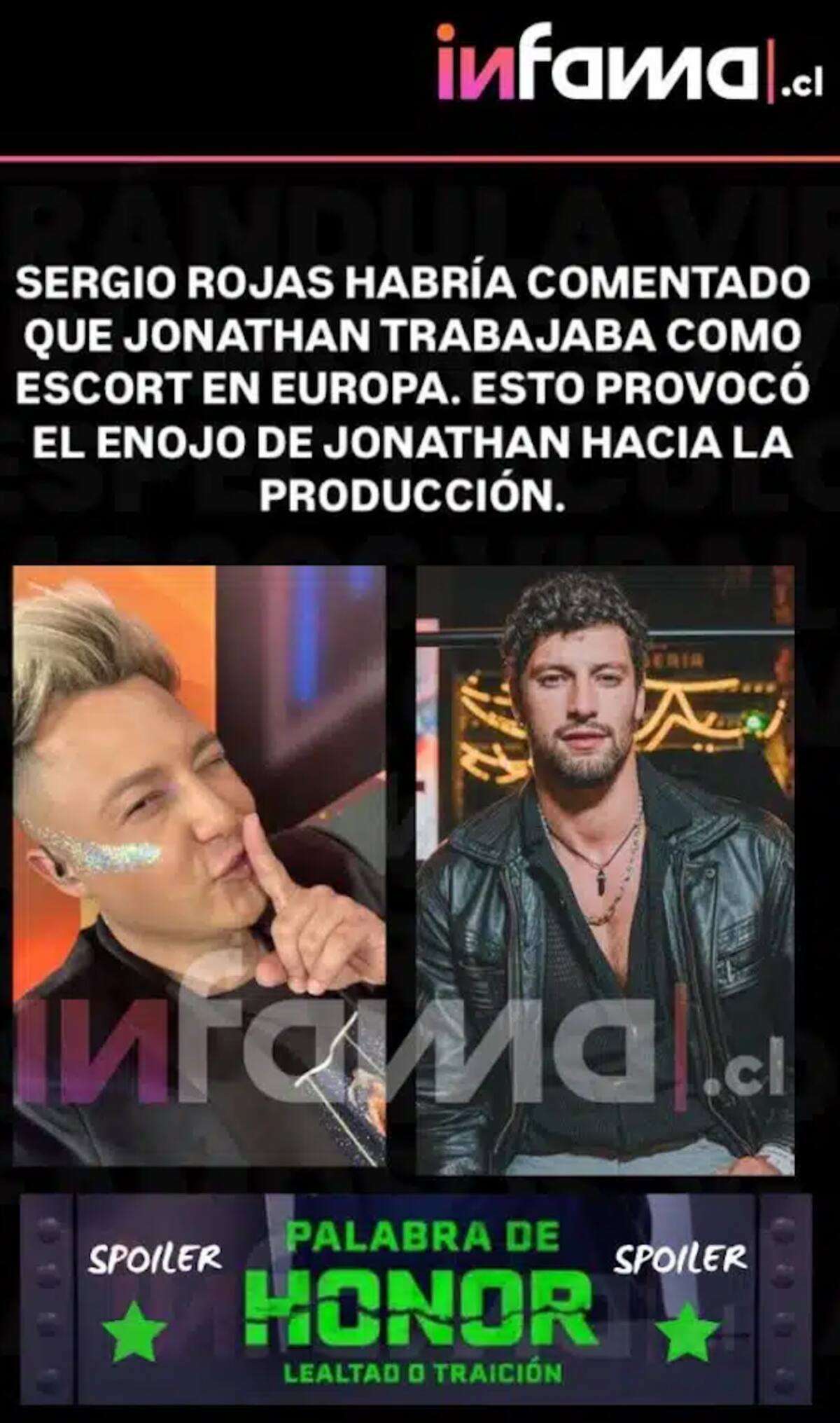 Infama reveló la primera pelea entre dos participantes de "Palabra de Honor".