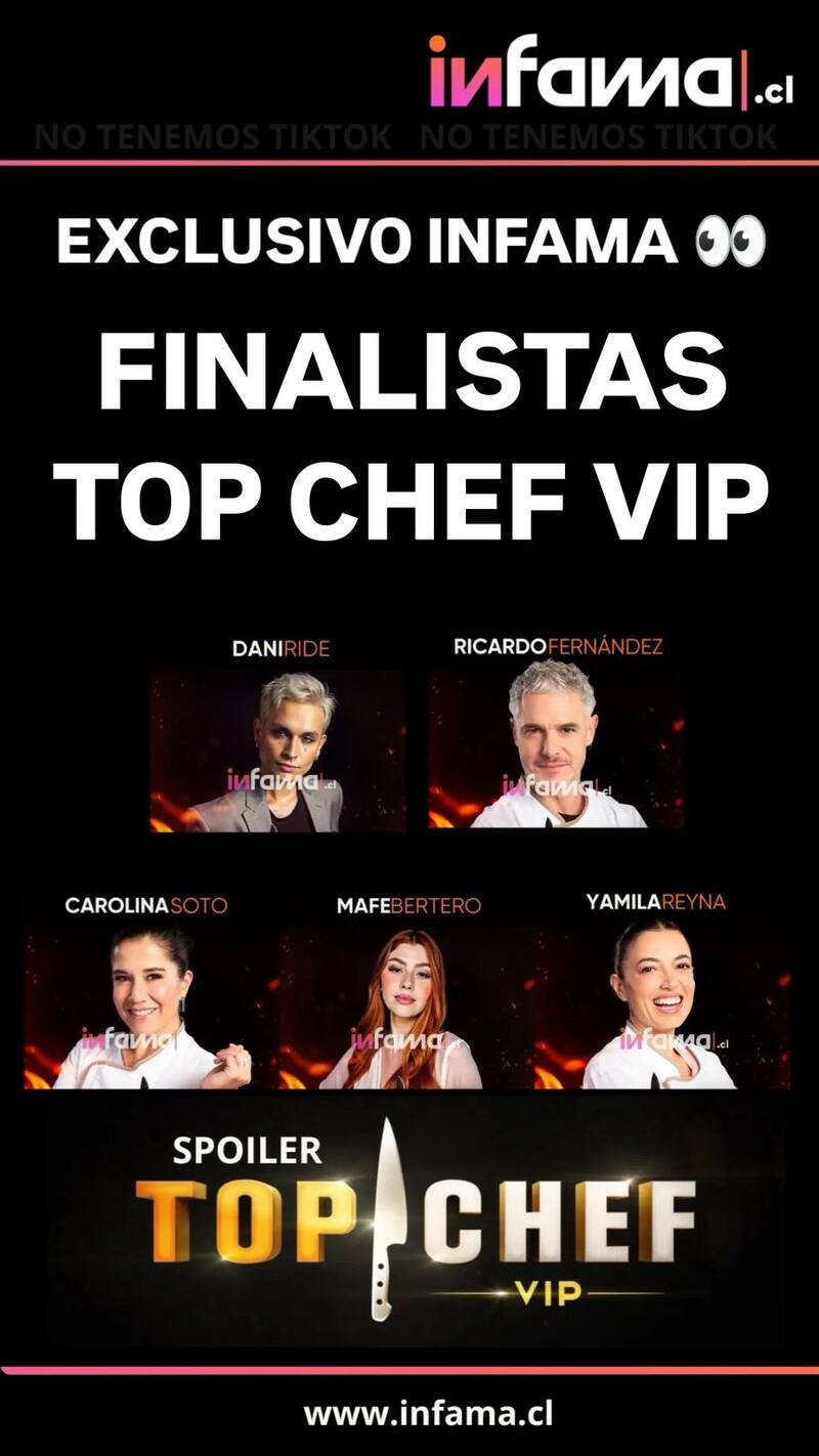 reveló a los finalistas de Top Chef VIP.