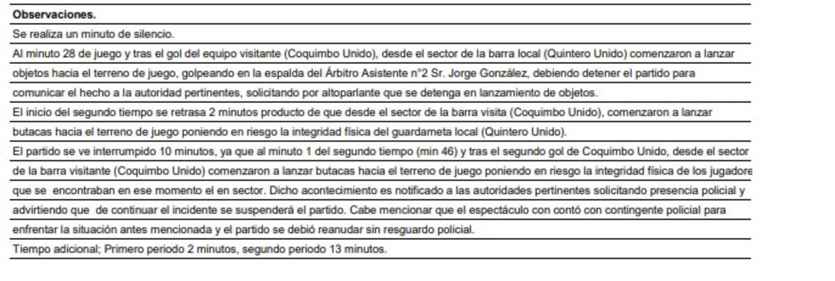 Los incidentes con las barras de Quintero y Coquimbo