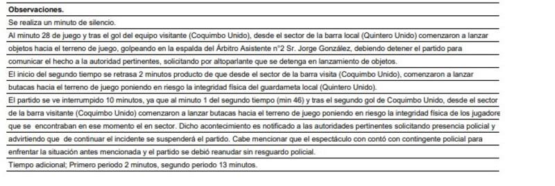 Los incidentes con las barras de Quintero y Coquimbo