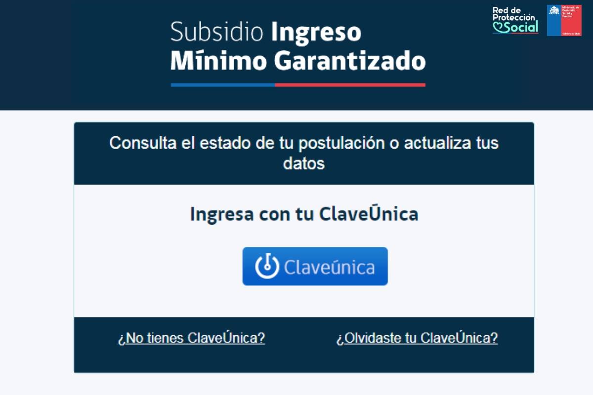 Podrás revisar si tienes el Ingreso Mínimo Garantizado ingresando a este sitio web.