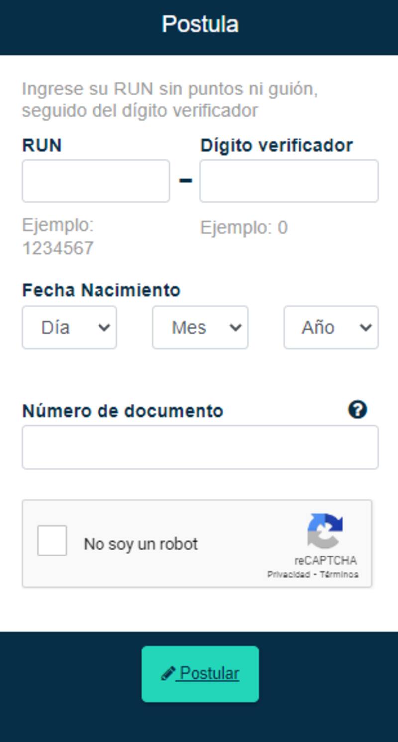 Acá debes ingresar para postular. Foto: Subsidio Ingreso Mínimo Garantizado.